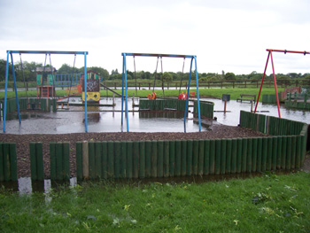flooded playground Hull, 2007