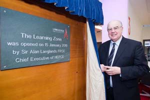 Sir Alan Langlands officially opens the Learning Zone