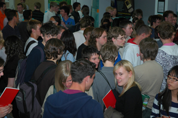 Students arriving at the 4th Annual Year 12 Science and Technology Taster Day