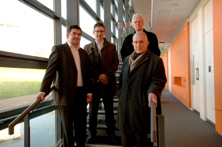 L-R Mark Swindlehurst, John McAslan, Peter Hunter and Professor Gabriel Epstein