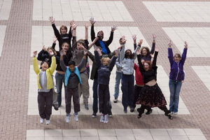 Schoolchildren on a previous course for gifted and talented youngsters held at Lancaster University