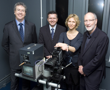 Vice-Chancellor Professor Paul Wellings, Richard Frediani, Victoria Tyrrell and Professor Cary Cooper