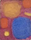 Patrick Heron, Ultramarine, Cinnamon and Dull Yellow, 1960, Oil on paper,