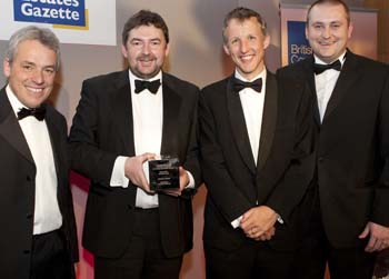 from left: Derek Southworth, Wilson Mason Architects, Mark Swindlehurst, Director of Facilities, Niall Wright, AA Projects and Michael Farrell, ARUP.