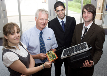 L-R Helen Lamont, Mr Peter Chennell, Shahin Arani and Robert Washington