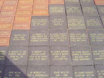 Memorial Brick Walkway, Reebok Stadium, Bolton Wanderers