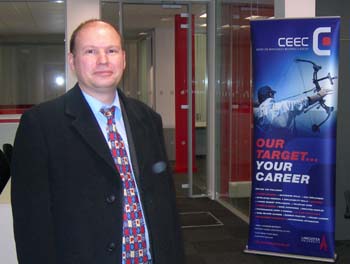 Director of CEEC Paul Blackmore at the new office on Alexandra Square