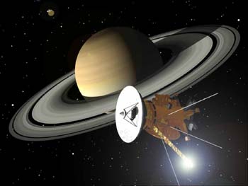 UK Scientists played a major role in the joint NASA/ESA Cassini mission to Saturn (courtesy of NASA)