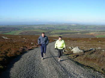 Ian Mercer and John Statter in training