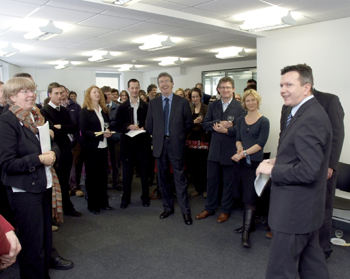 Richard Frediani, Head Of News, Regionals & Channels, ITV plc addressing guests at the centre launch