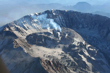 Mount St Helens crater