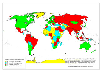 The first ever global map of palliative care