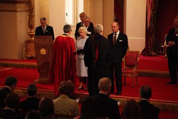 The presentation at Buckingham Palace