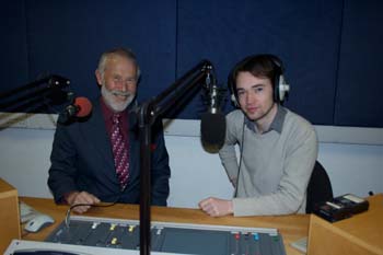 The Chancellor is interviewed by Kenny Donohue of Bailrigg FM:courtesy of Sara Bury