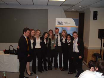Students at the SIFE awards