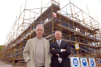 Principal of County College Prof David Smith and the Principal of Grizedale College the Rev Hugh Pollock