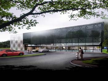 An artist's impression of the new sports centre