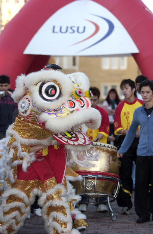 Chinese dragon dance