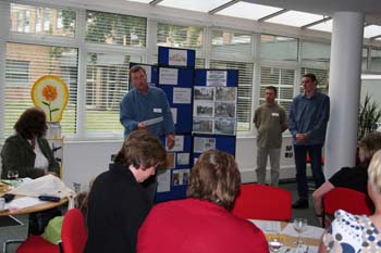 Gary Chapman gives a presentation at the Thrive programme run by LUMS