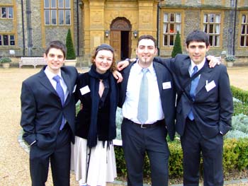 L - R: Alasdair Monteith, Stephanie Sdepanian, Apostolos Papadopoulos and Neil Mullinger